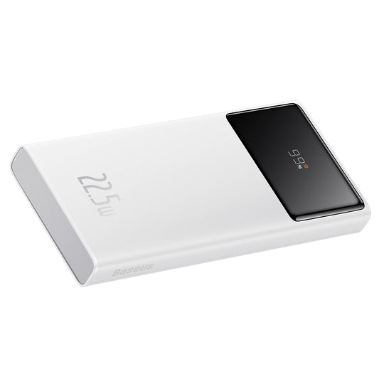 Bateria Externa Baseus Star Lord, 10000mAh, 22.5W, QC + PD, 1 x USB-C - 2 x USB-A, Branca PPXJ100002