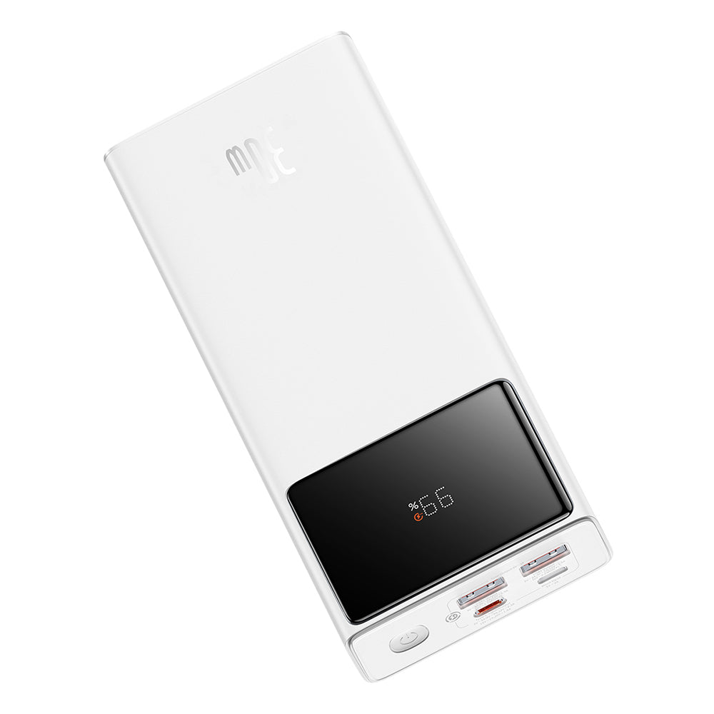 Bateria Externa Baseus Star Lord, 20000mAh, 30W, QC + PD, 1 x USB-C - 2 x USB-A, Branca P10022904213-00