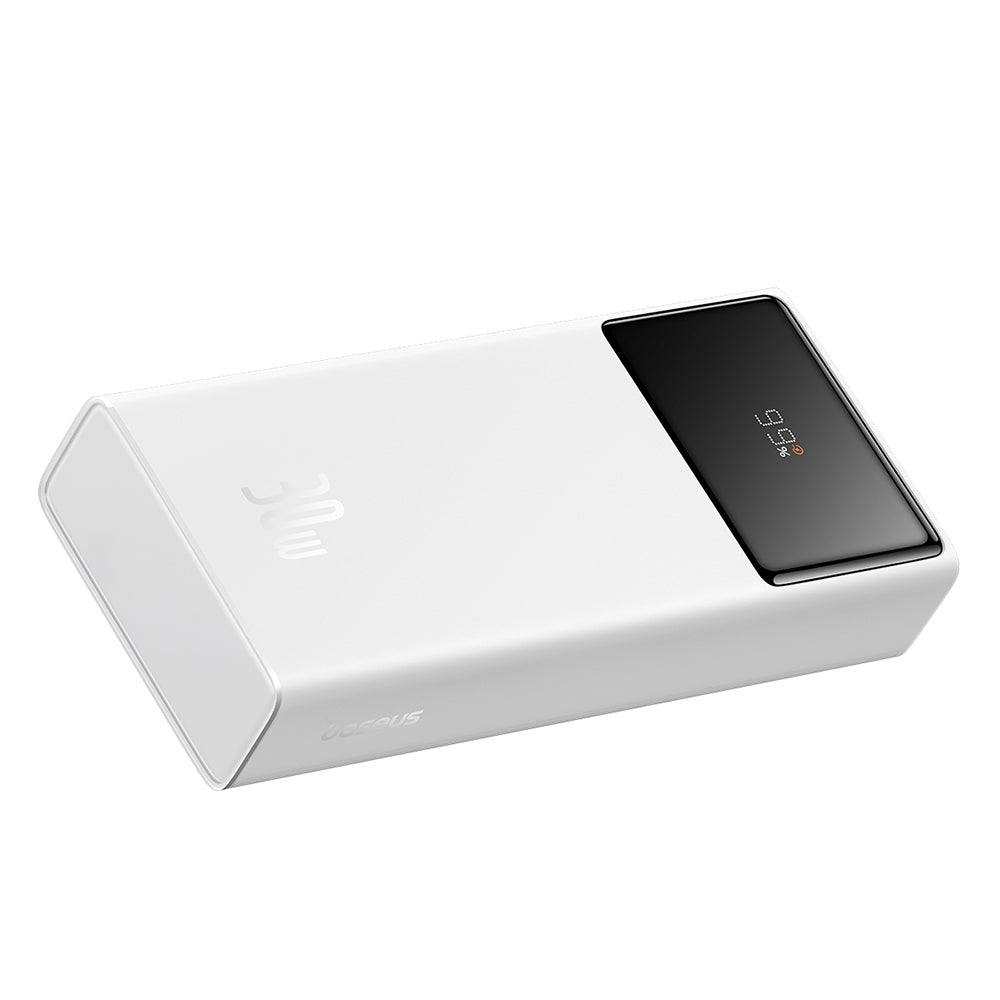 Bateria Externa Baseus Star Lord, 20000mAh, 30W, QC + PD, 1 x USB-C - 2 x USB-A, Branca P10022904213-00