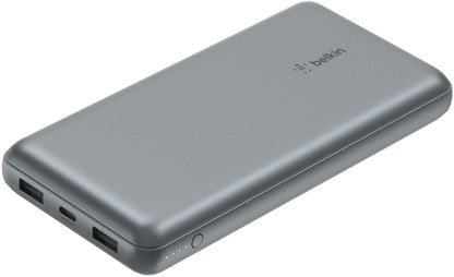 Bateria Externa Belkin BoostCharge Pro, 20000mAh, 15W, 1 x USB-C - 2 x USB-A, Cinzento BPB012btGY