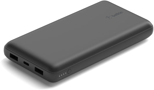 Bateria Externa Belkin BoostCharge Pro, 20000mAh, 15W, 1 x USB-C - 2 x USB-A, Preta BPB012btBK