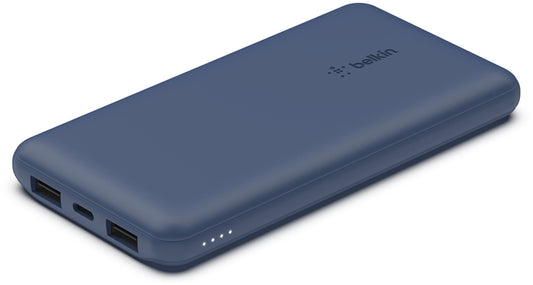 Bateria Externa Belkin BoostCharge, 10000mAh, 15W, 1 x USB-C - 2 x USB-A, Azul Marinho BPB011btBL