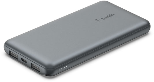 Bateria Externa Belkin BoostCharge, 10000mAh, 15W, 1 x USB-C - 2 x USB-A, Cinzento BPB011btGY