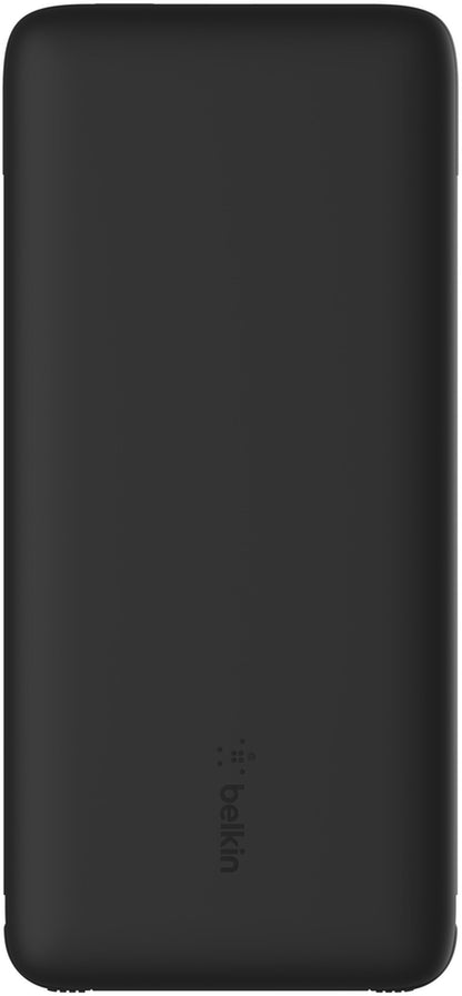 Bateria Externa Belkin BoostCharge Plus, 10000mAh, 23W, QC + PD, 1 x Lightning - 2 x USB-C, Preta BPB006btBLK