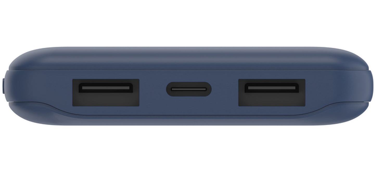 Bateria Externa Belkin BoostCharge, 10000mAh, 15W, 1 x USB-C - 2 x USB-A, Azul Marinho BPB011btBL