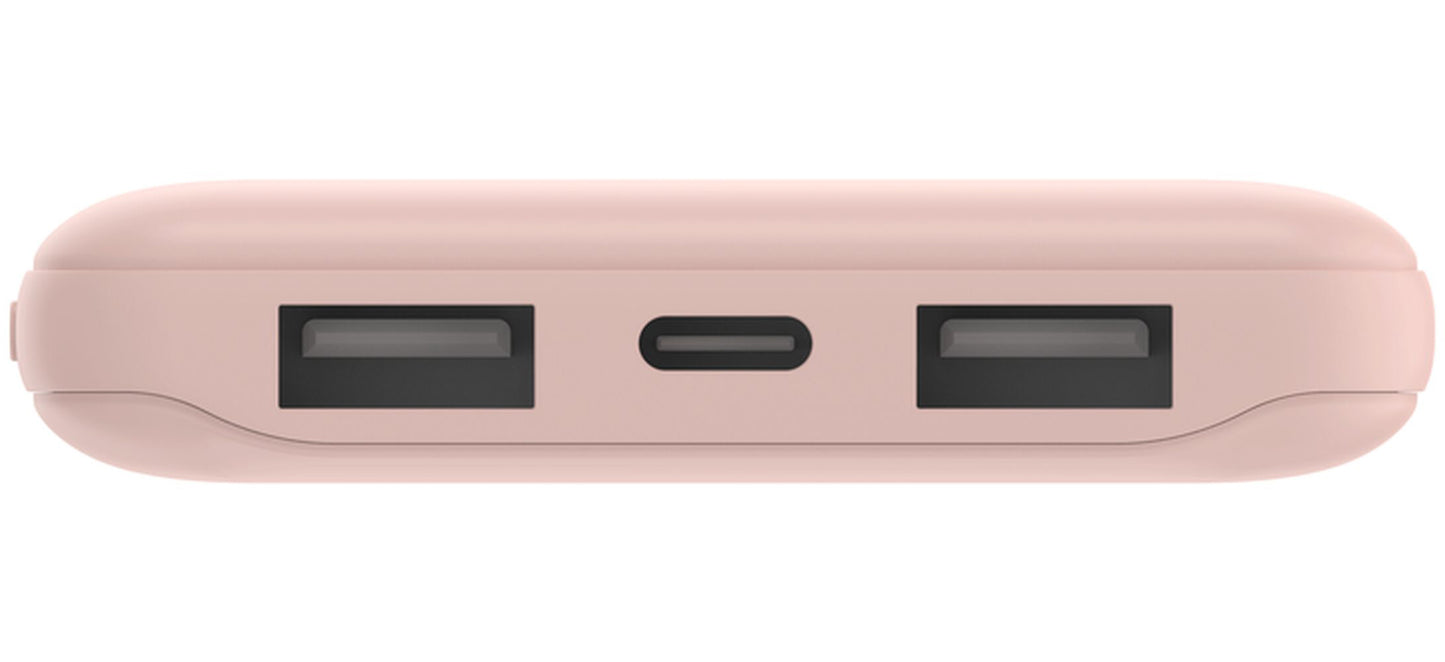 Bateria Externa Belkin BoostCharge, 10000mAh, 15W, 1 x USB-C - 2 x USB-A, Rosa BPB011btRG