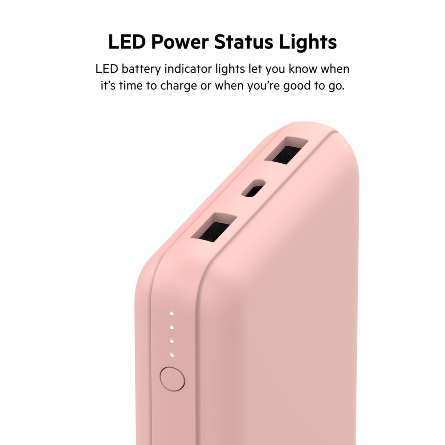 Bateria Externa Belkin BoostCharge, 20000mAh, 15W, 1 x USB-C - 2 x USB-A, Rosa Dourado BPB012btRG