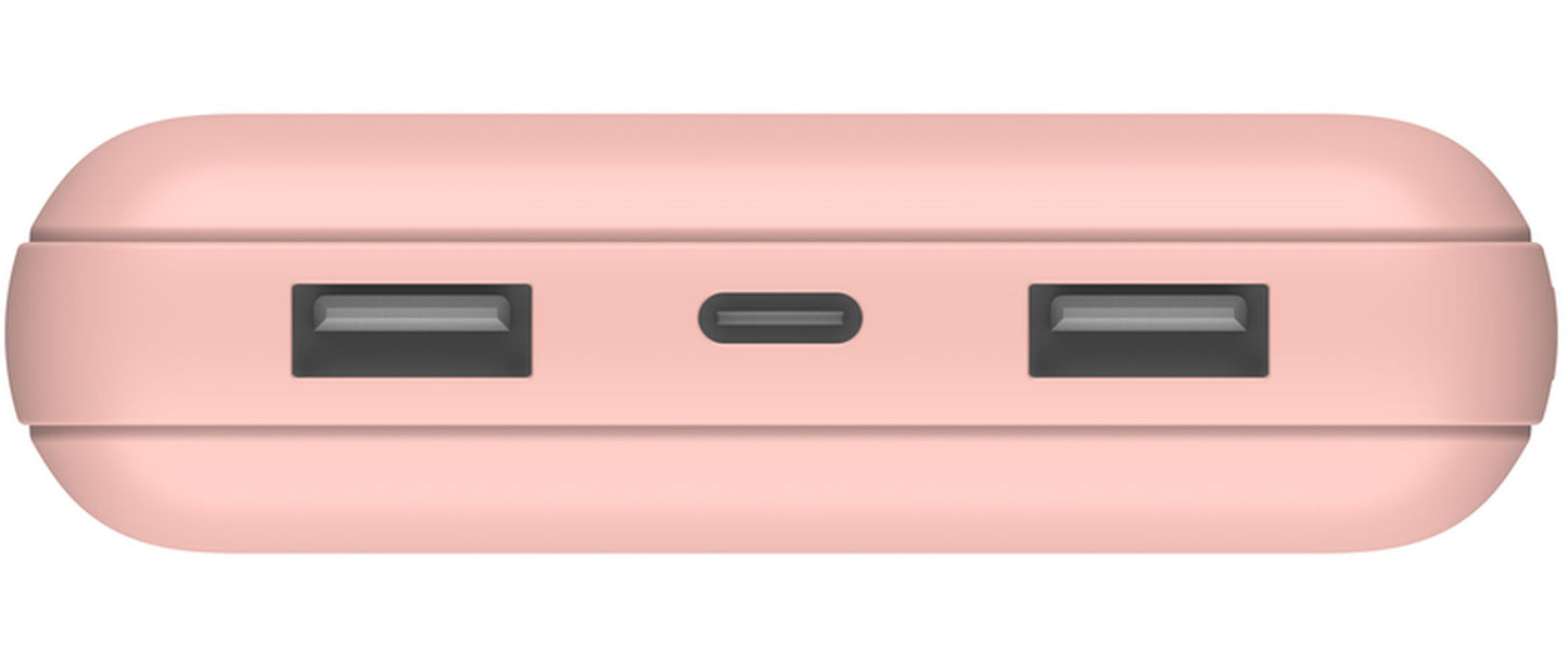 Bateria Externa Belkin BoostCharge, 20000mAh, 15W, 1 x USB-C - 2 x USB-A, Rosa Dourado BPB012btRG