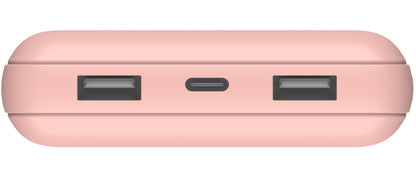 Bateria Externa Belkin BoostCharge, 20000mAh, 15W, 1 x USB-C - 2 x USB-A, Rosa Dourado BPB012btRG