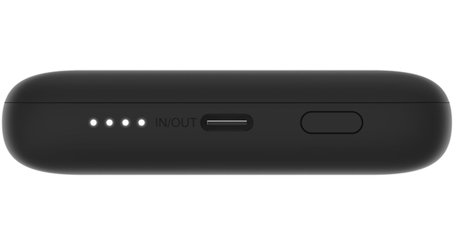 Bateria Externa Belkin BoostCharge Plus, 10000mAh, 23W, QC + PD, 1 x Lightning - 2 x USB-C, Preta BPB006btBLK