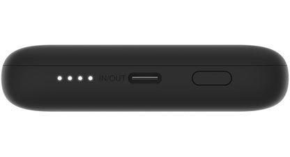 Bateria Externa Belkin BoostCharge Plus, 10000mAh, 23W, QC + PD, 1 x Lightning - 2 x USB-C, Preta BPB006btBLK