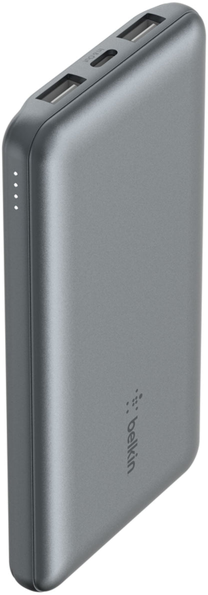 Bateria Externa Belkin BoostCharge, 10000mAh, 15W, 1 x USB-C - 2 x USB-A, Cinzento BPB011btGY