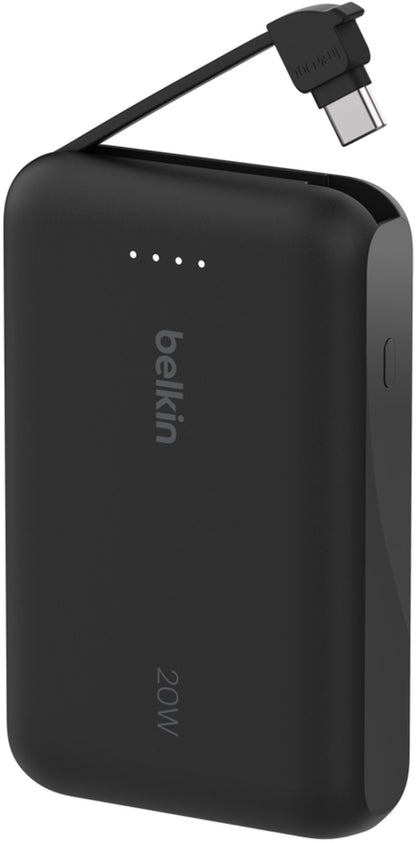Bateria Externa Belkin BoostCharge, 10000mAh, 20W, PD, 2 x USB-C, Preta BPB021hqBK