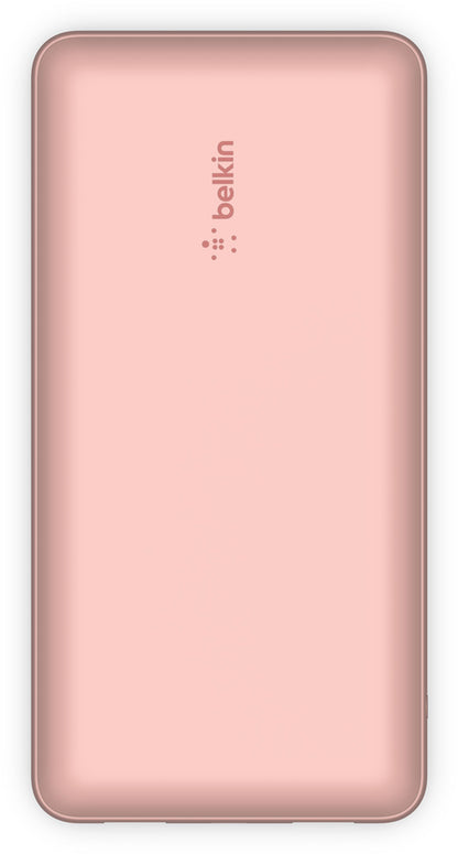 Bateria Externa Belkin BoostCharge, 20000mAh, 15W, 1 x USB-C - 2 x USB-A, Rosa Dourado BPB012btRG
