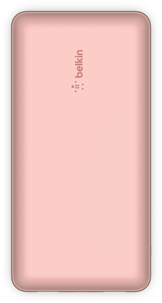 Bateria Externa Belkin BoostCharge, 20000mAh, 15W, 1 x USB-C - 2 x USB-A, Rosa Dourado BPB012btRG