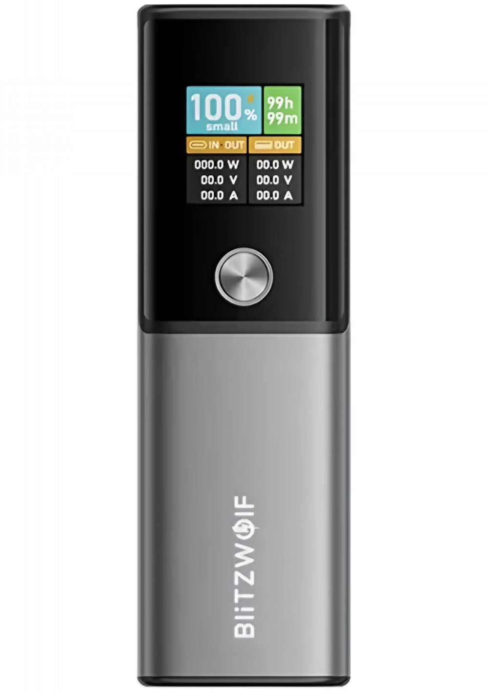 Bateria Externa BlitzWolf BW-P23, 14000mAh, 100W, QC + PD, 1 x USB-A - 1 x USB-C, Cinzento