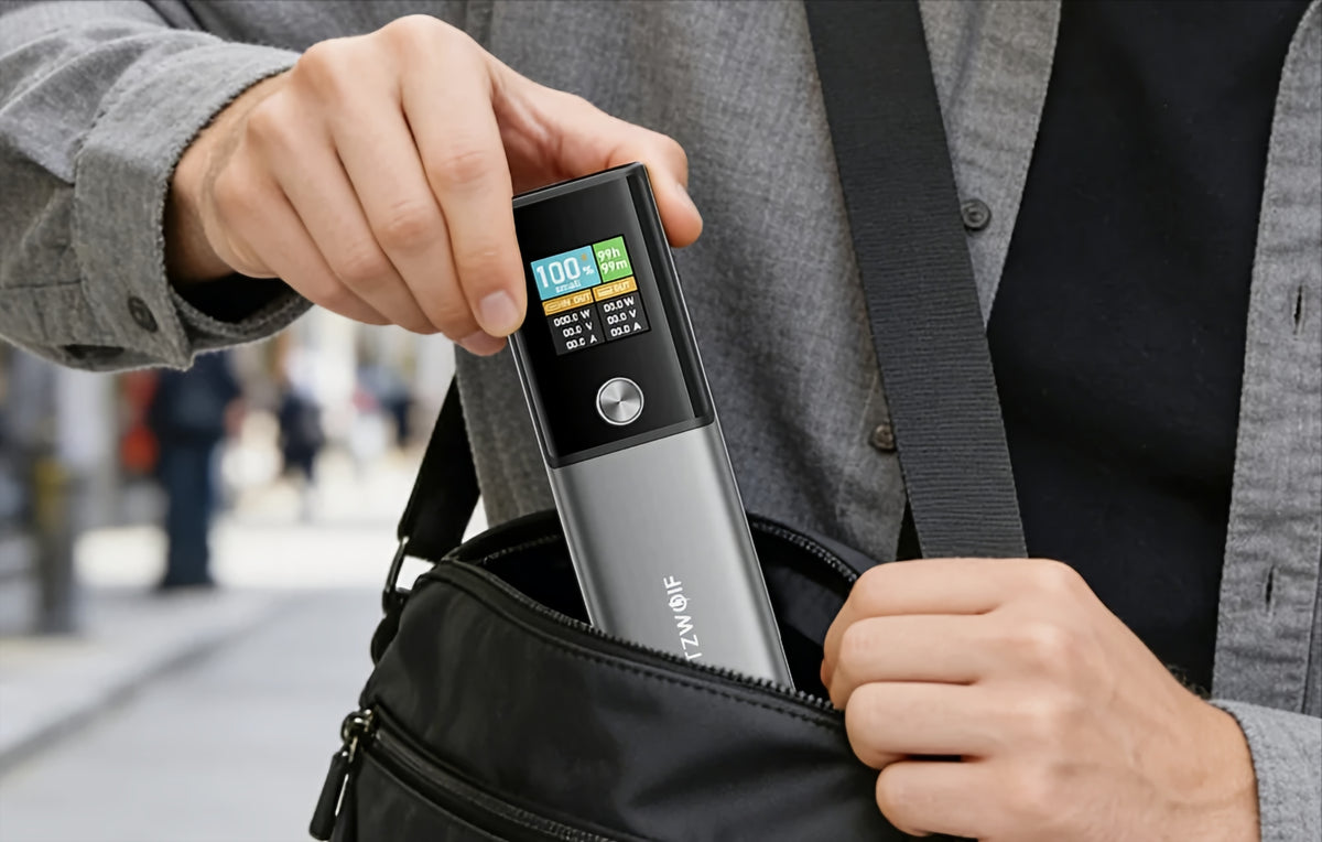 Bateria Externa BlitzWolf BW-P23, 14000mAh, 100W, QC + PD, 1 x USB-A - 1 x USB-C, Cinzento