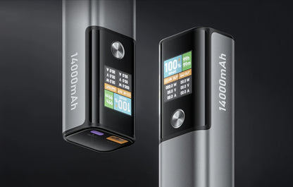 Bateria Externa BlitzWolf BW-P23, 14000mAh, 100W, QC + PD, 1 x USB-A - 1 x USB-C, Cinzento