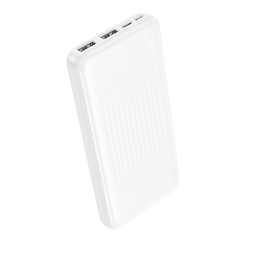 Bateria Externa Borofone BJ78 Clever, 10000mAh, 10W, 2 x USB-A, Branca