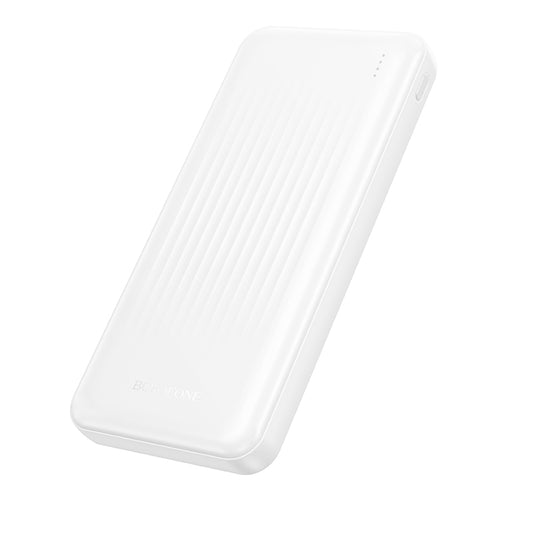 Bateria Externa Borofone BJ78 Clever, 10000mAh, 10W, 2 x USB-A, Branca