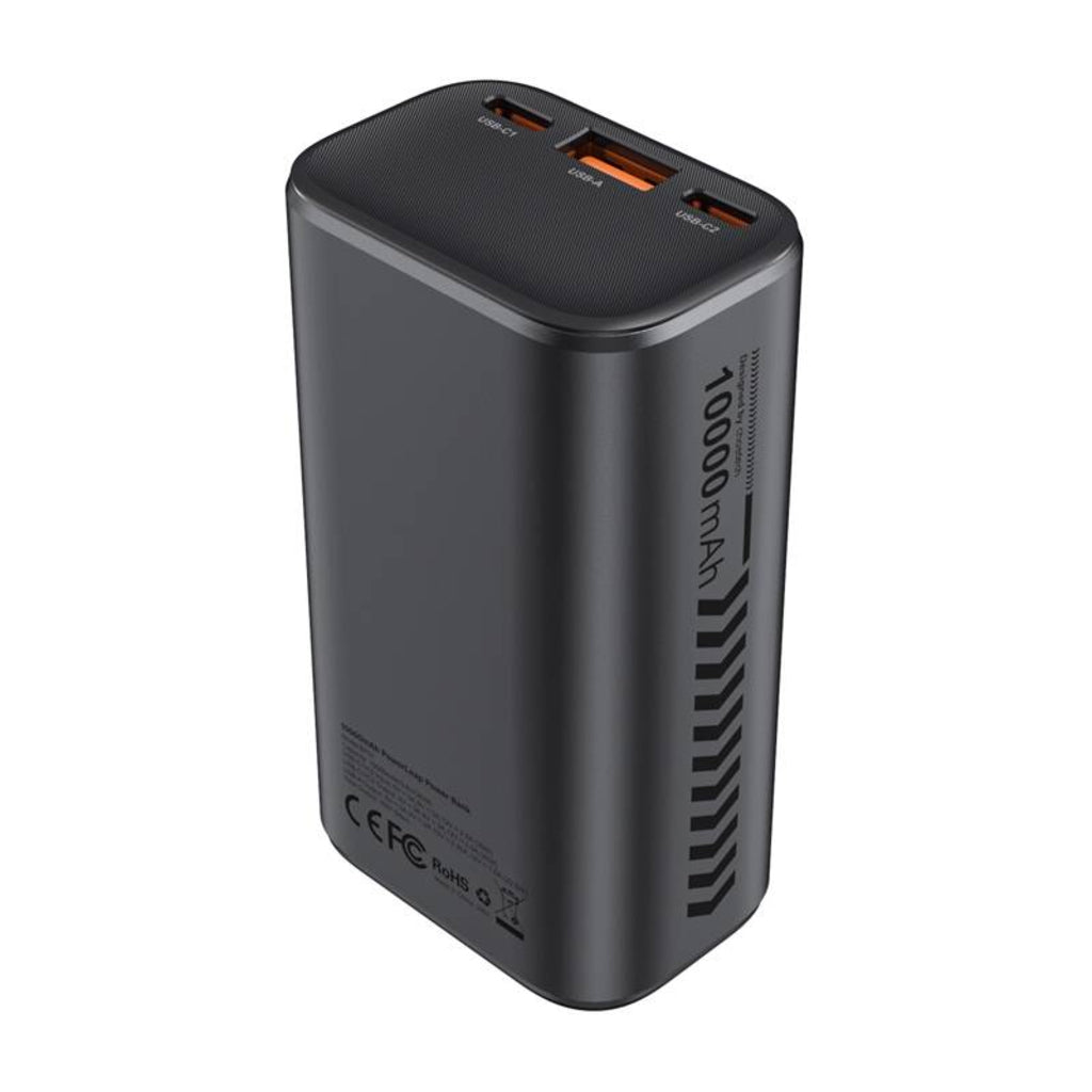 Bateria Externa Choetech B701, 10000mAh, 30W, QC + PD, 1 x USB-A - 2 x USB-C, Preta