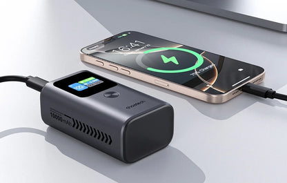 Bateria Externa Choetech B701, 10000mAh, 30W, QC + PD, 1 x USB-A - 2 x USB-C, Preta