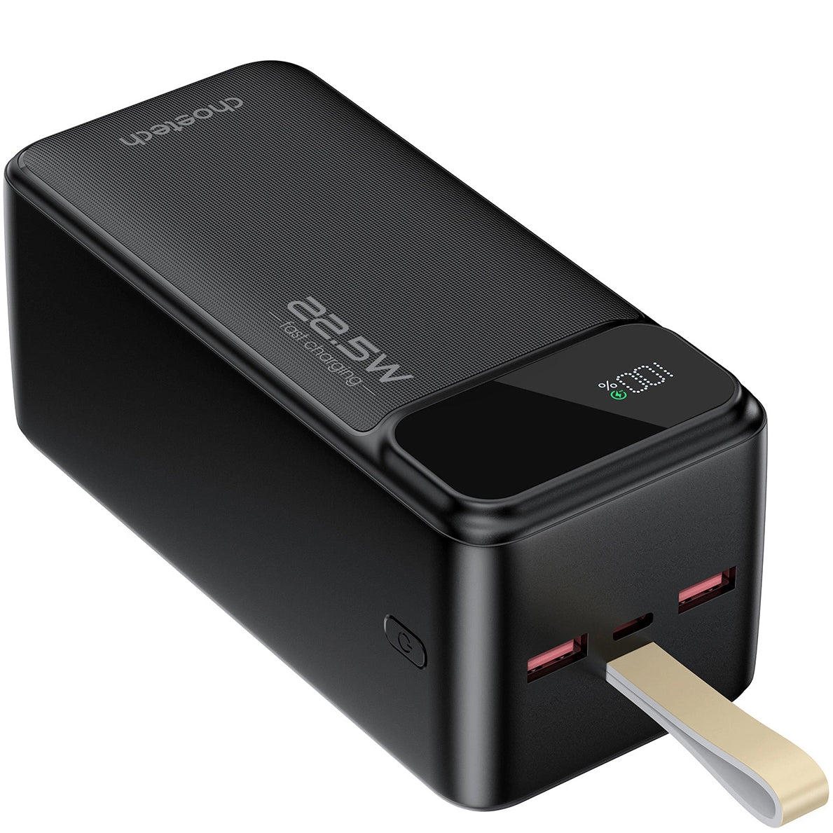 Bateria externa Choetech B732, 50000mAh, 22,5W, QC + PD, 1 x USB-C - 2 x USB-A, preto 