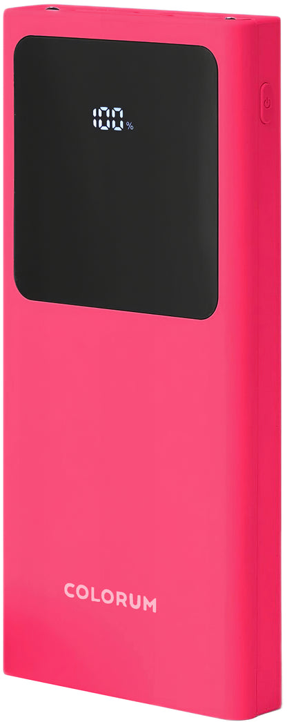 Bateria externa Colorum CPB10-02, 10000mAh, 10W, 2 x USB-A, Magenta