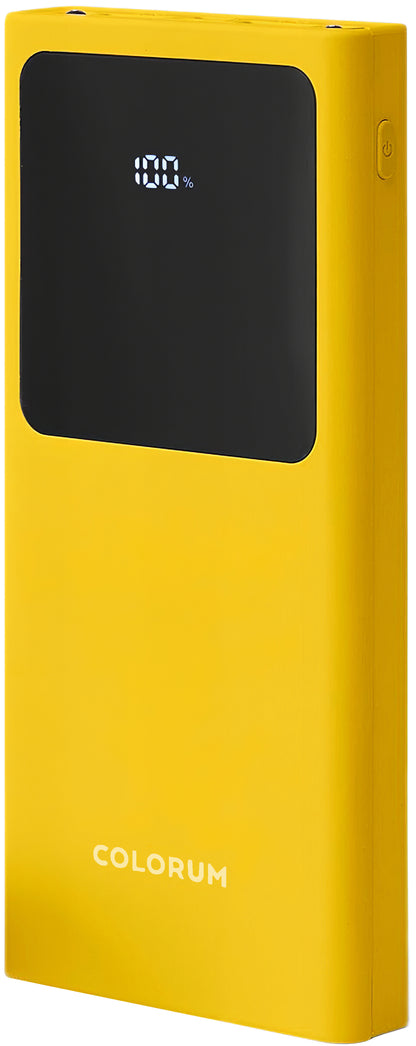 Bateria externa Colourum CPB10-02, 10000mAh, 10W, 2 x USB-A, amarelo