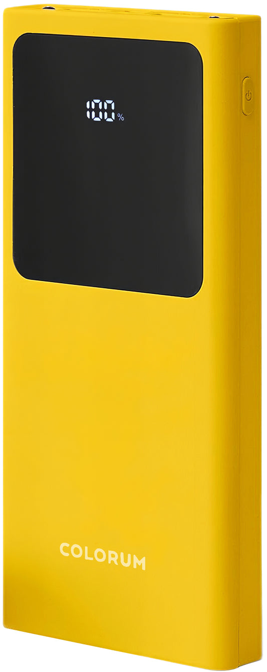 Bateria externa Colourum CPB10-02, 10000mAh, 10W, 2 x USB-A, amarelo