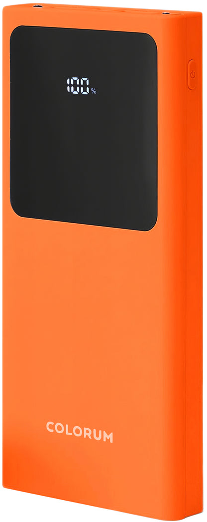 Bateria externa Colorum CPB10-02, 10000mAh, 10W, 2 x USB-A, laranja 