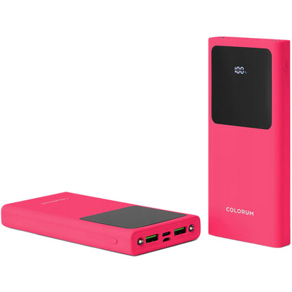 Bateria externa Colorum CPB10-02, 10000mAh, 10W, 2 x USB-A, Magenta