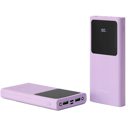 Bateria externa Colourum CPB10-02, 10000mAh, 10W, 2 x USB-A, roxo 