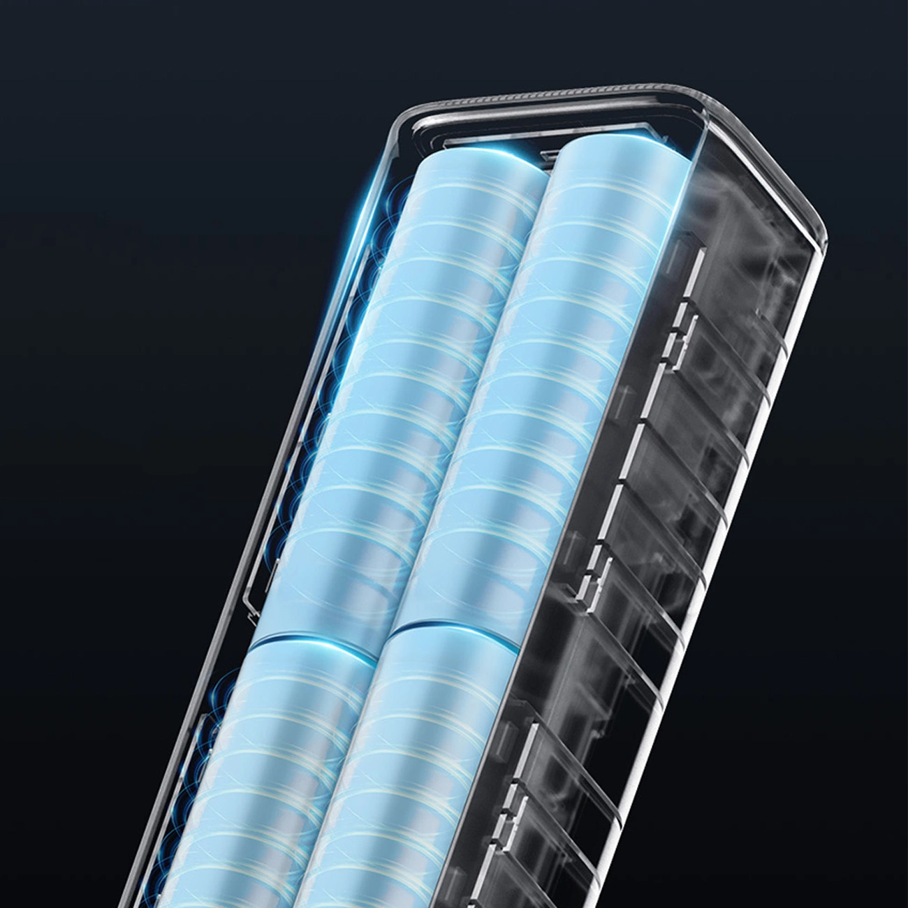 Bateria Externa Cuktech, 10000mAh, 150W, QC + PD, 1 x USB-A - 1 x USB-C, Preta CKPB100PGLBL