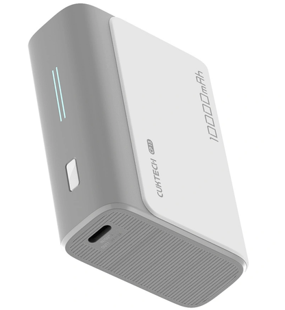 Bateria Externa Cuktech CP13, 10000mAh, 30W, QC + PD, 1 x USB-A - 1 x USB-C, Cinzento