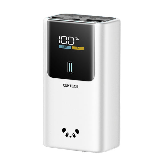 Bateria Externa Cuktech PB1055, 10000mAh, 55W, QC + PD, 1 x USB-A - 2 x USB-C, Cinzento CKPB1055GBTG