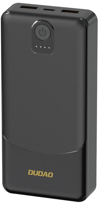 Bateria Externa Dudao K10, 10000mAh, 12W, 2 x USB-A, Preta