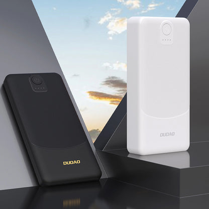 Bateria Externa Dudao K10, 10000mAh, 12W, 2 x USB-A, Preta