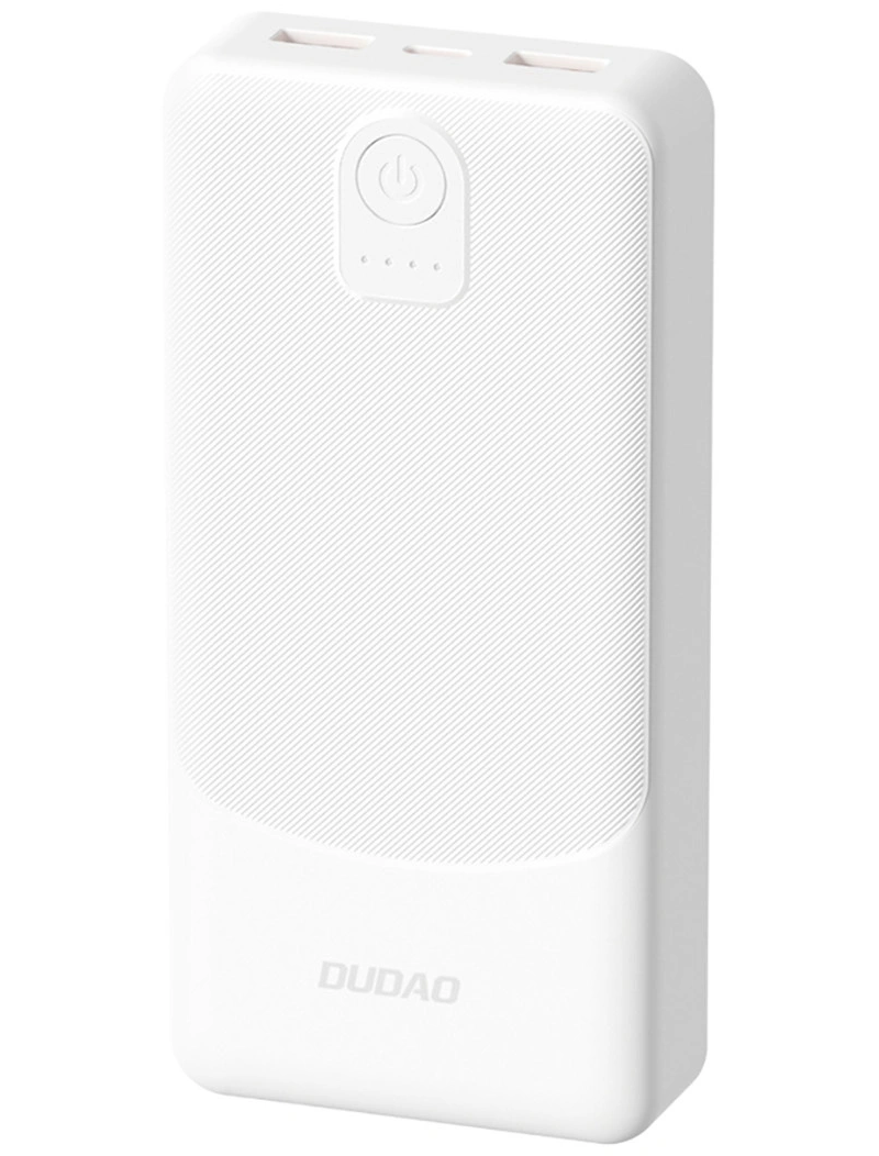 Bateria Externa Dudao K10Pro, 20000mAh, 12W, 2 x USB-A, Branca