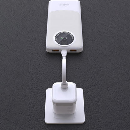 Bateria Externa Dudao K12Pro, 20000mAh, 22.5W, QC + PD, 1 x USB-C - 2 x USB-A, Branca