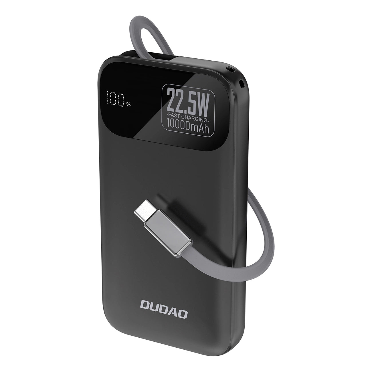 Bateria Externa Dudao K31, 10000mAh, 22.5W, PD, 2 x USB-C, Preta