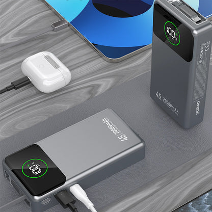 Bateria Externa Dudao K31 Pro, 20000mAh, 45W, QC + PD, 1 x USB-A - 2 x USB-C, Cinzento