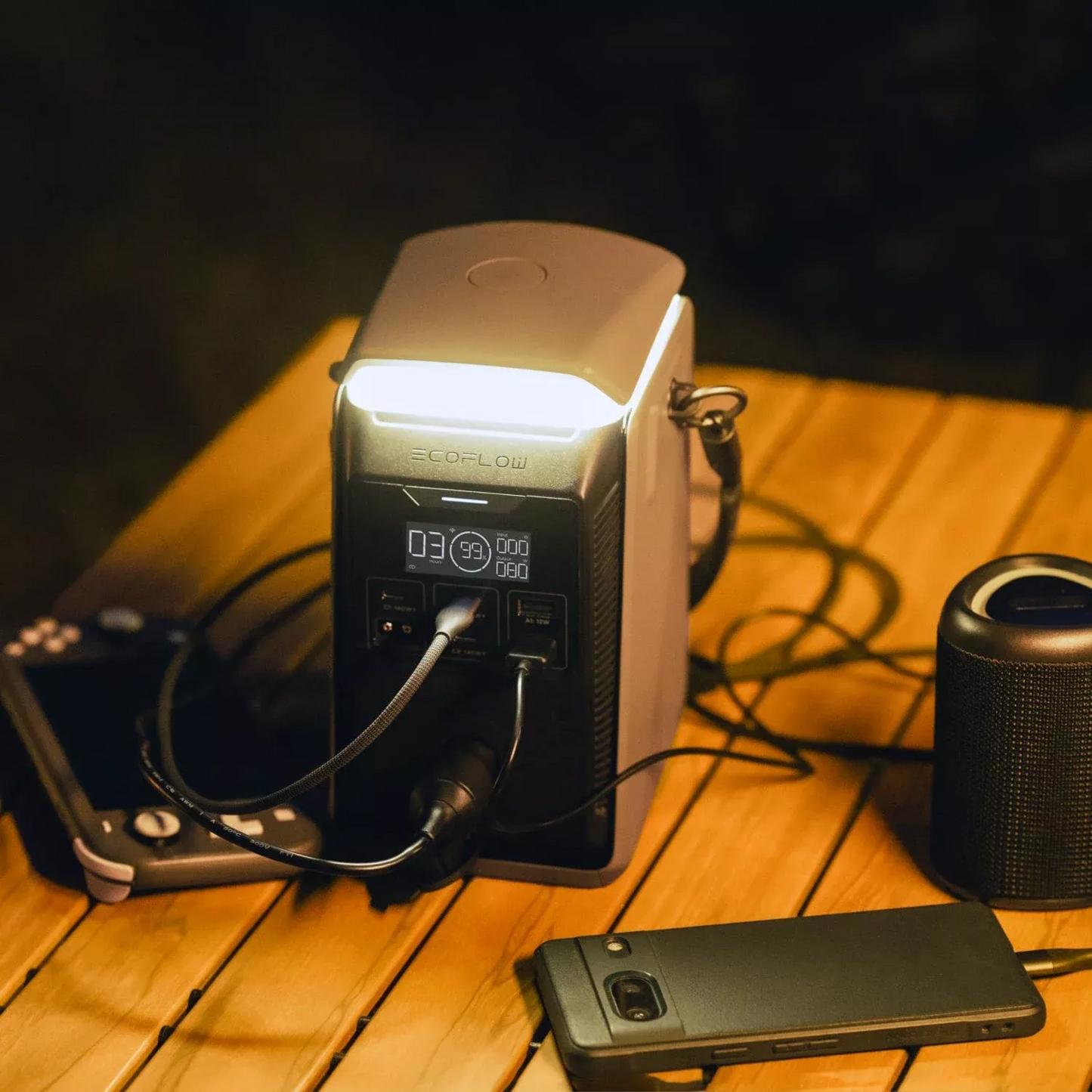 Bateria Externa EcoFlow Trail 200, 60000mAh, 220W, PD, 2 x USB-A - 2 x USB-C, Preta EF-TRAIL200-N