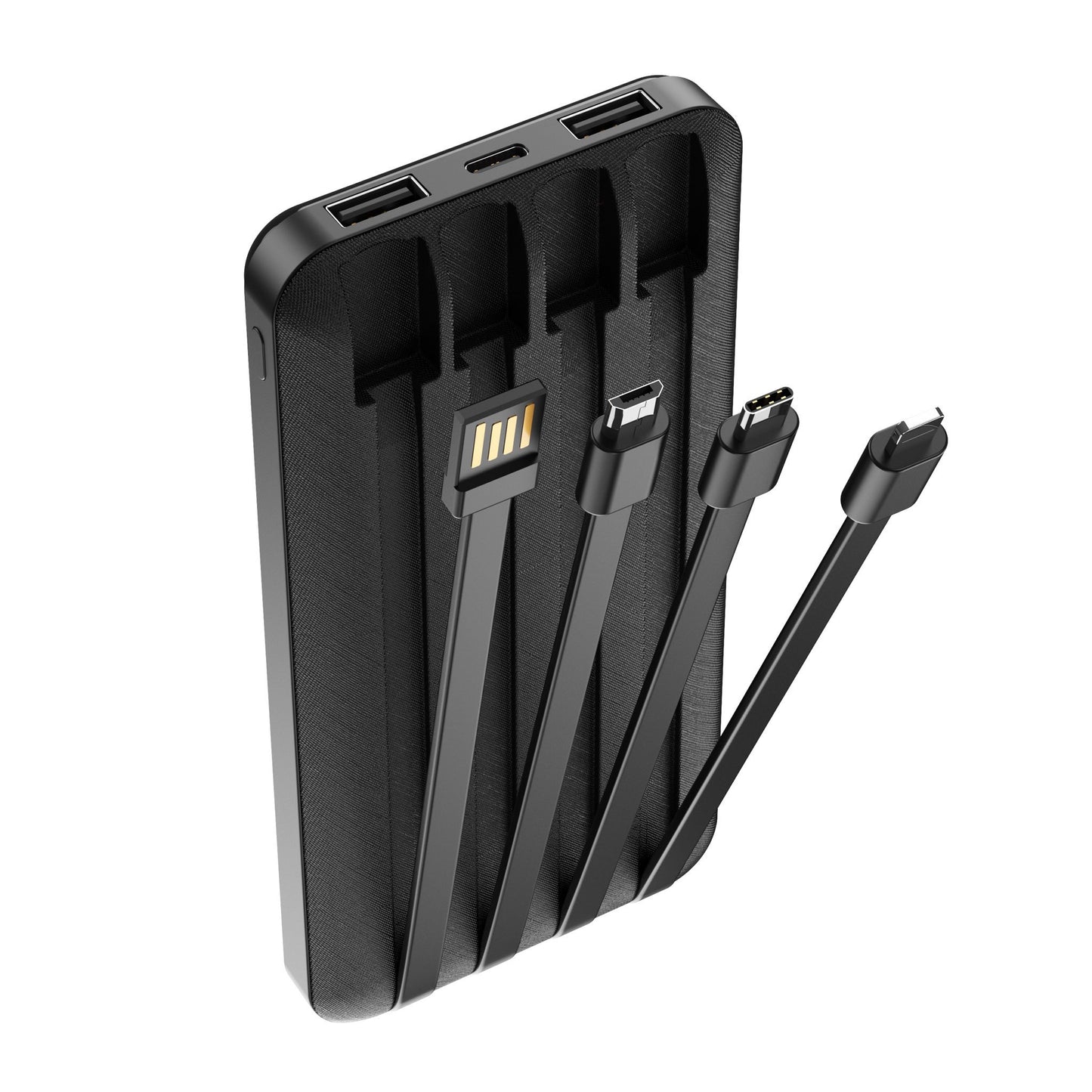 Bateria externa Forever TB-411, 10000mAh, 10W, 1 x Lightning - 1 x microUSB - 1 x USB-C - 2 x USB-A, preto