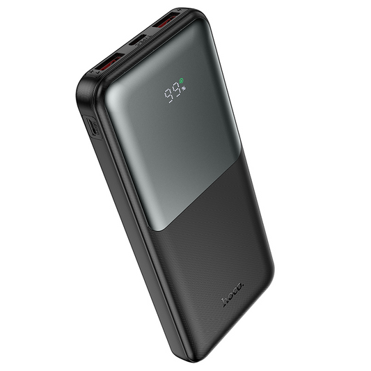 Bateria Externa HOCO J136, 10000 mAh, 22,5 W, QC + PD, 1 x USB-C - 2 x USB-A, Preta