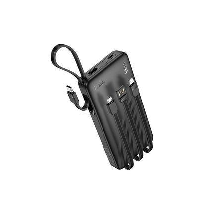Bateria Externa HOCO J146, 10000mAh, 10W, 1 x Lightning - 1 x microUSB - 1 x USB-A - 1 x USB-C, Preta