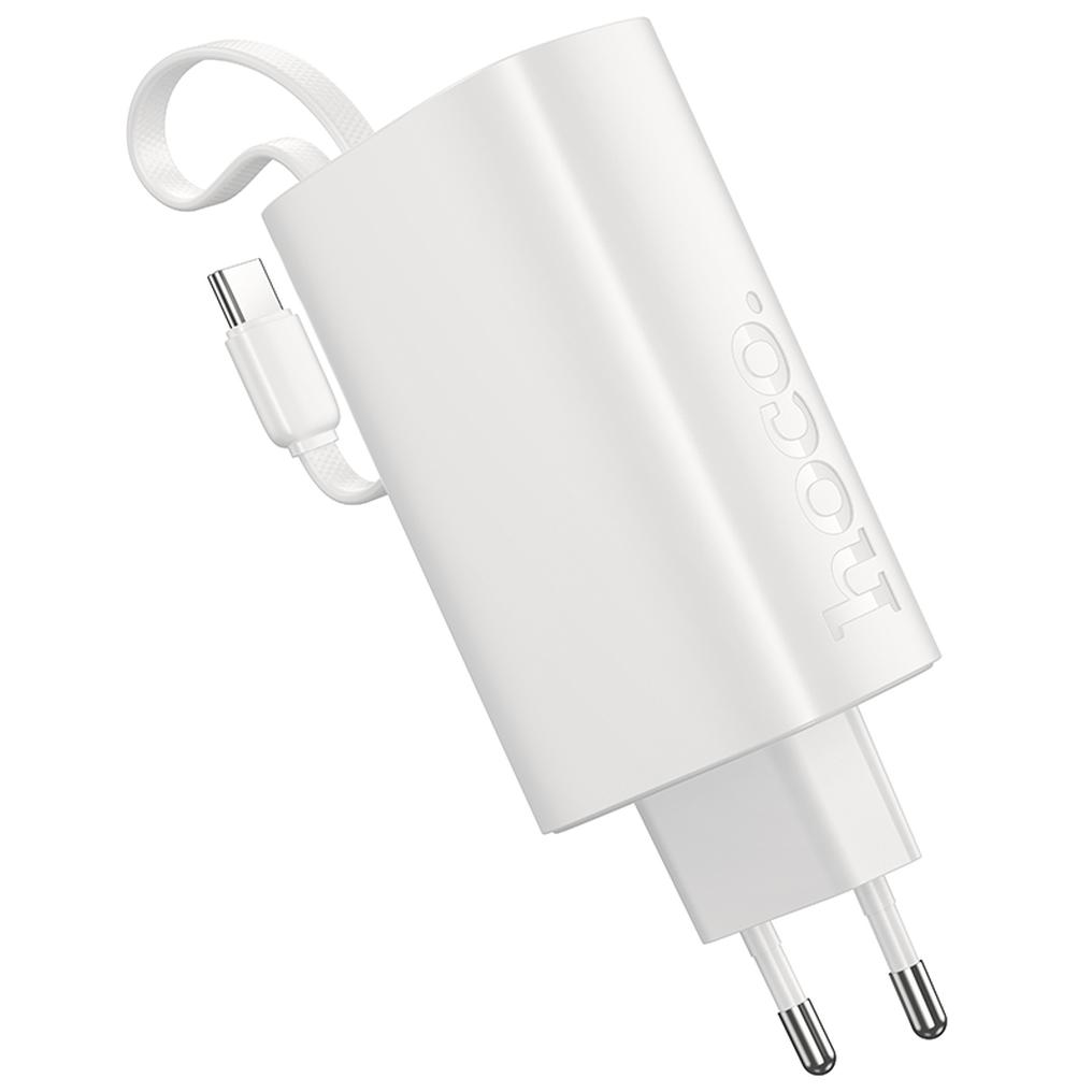 HOCO J148 2-in-1 Power Bank, 5000mAh, 20W, PD, 2 x USB-C, White