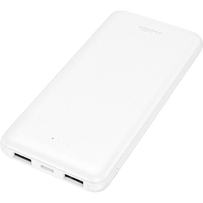 Bateria Externa HOCO J153 Stability, 10000mAh, 10W, 2 x USB-A, Branca