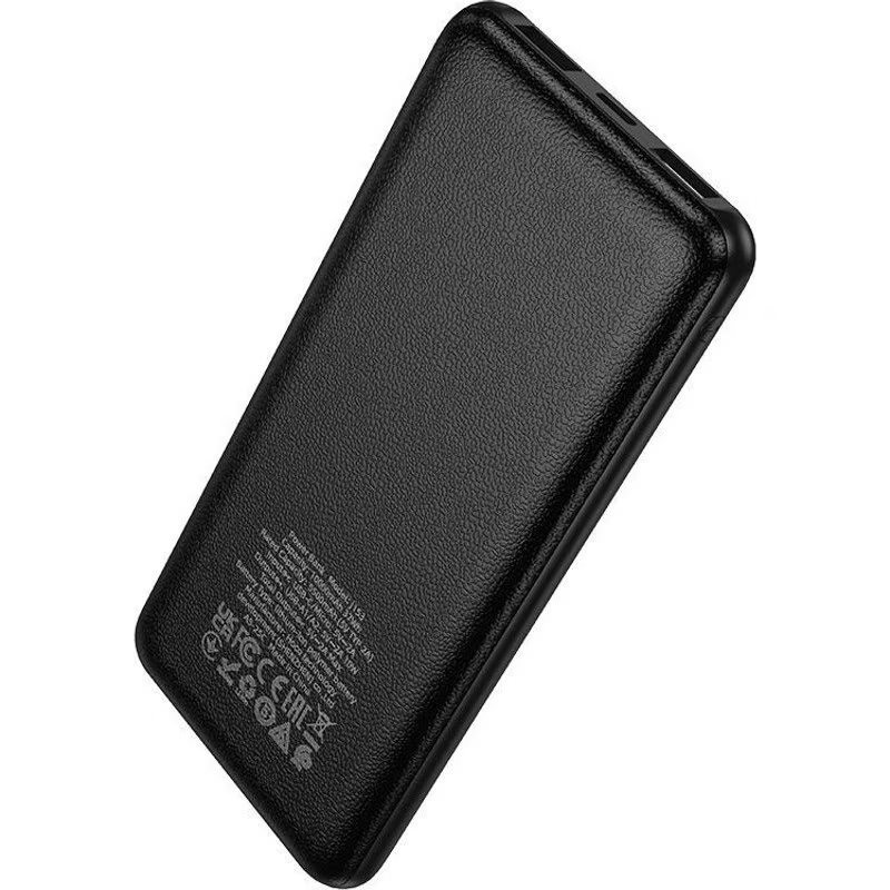 Bateria Externa HOCO J153 Stability, 10000mAh, 10W, 2 x USB-A, Preta