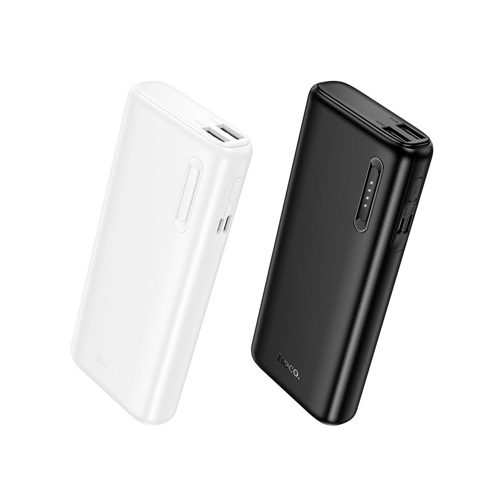 Bateria Externa HOCO J158A, 10000mAh, 10W, 2 x USB-A, Branco